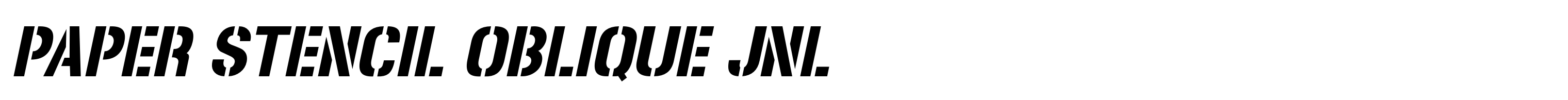 Paper Stencil Oblique JNL